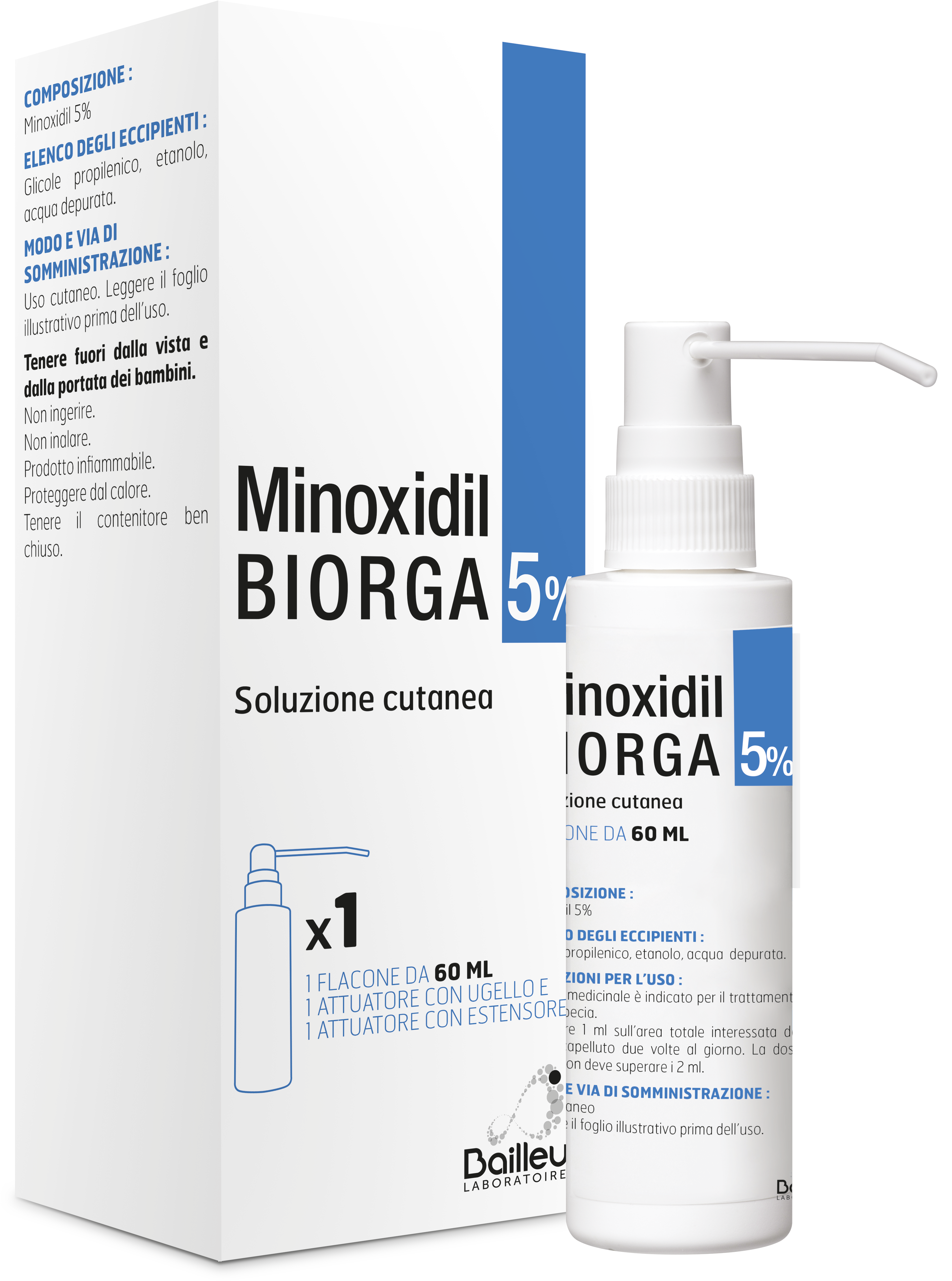 MINOXIDIL BIORGA*SOL CUT60ML5% - farmacia015