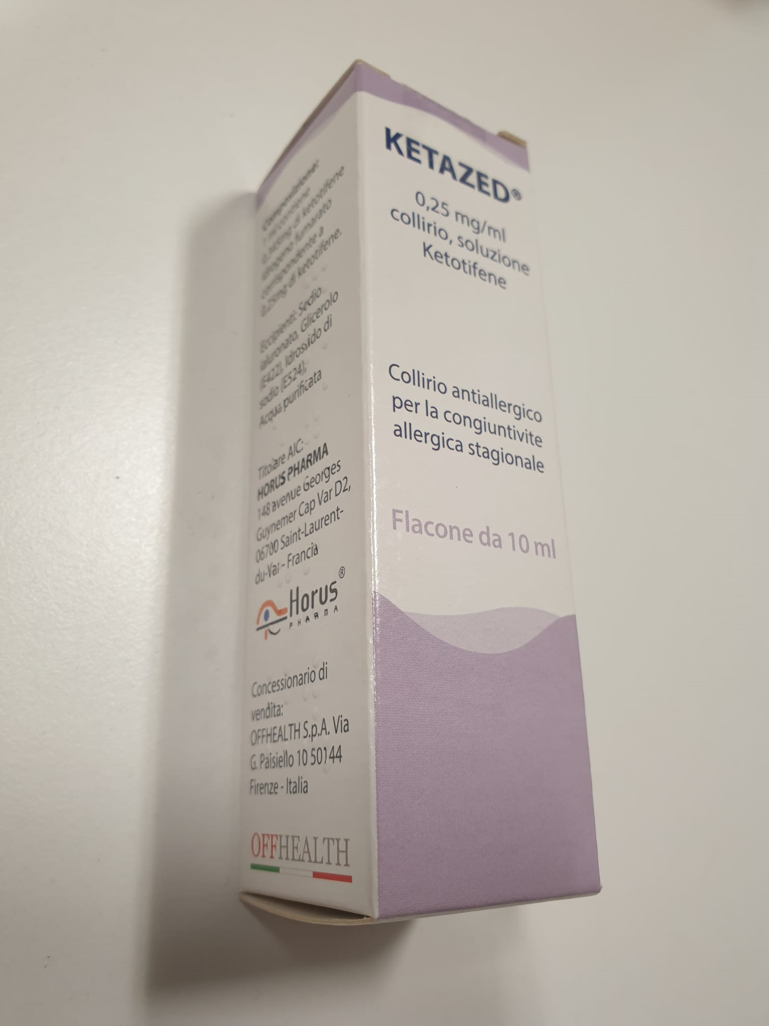 KETAZED*COLL FL 10ML 0,25MG/ML - farmacia015