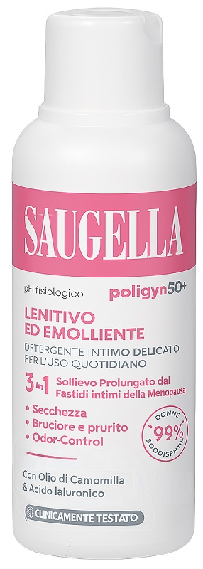 SAUGELLA POLIGYN 50+ DETERGENTE INTIMO LENITIVO ED EMOLLIENTE 250 ML - farmacia015