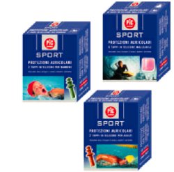 TAPPO AURICOLARE IN SILICONE PIC SPORT 6 PEZZI - farmacia015