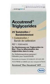 STRISCE REATTIVE PER TRIGLICERIDI ACCUTREND 25 PEZZI - farmacia015