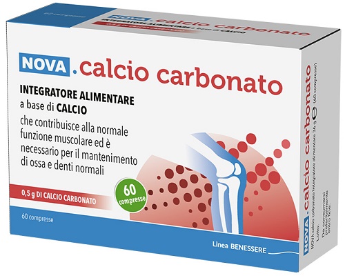 CALCIO CARBONATO 60 COMPRESSE DA 0,6 G - farmacia015