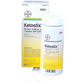 STRISCE MISURAZIONE CHETONURIA KETOSTIX 50 PEZZI - farmacia015