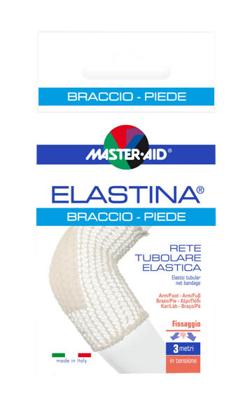 RETE TUBOLARE ELASTICA IPOALLERGENICA MASTER-AID ELASTINA BRACCIO/PIEDE 3 MT IN TENSIONE CALIBRO 4 CM - farmacia015