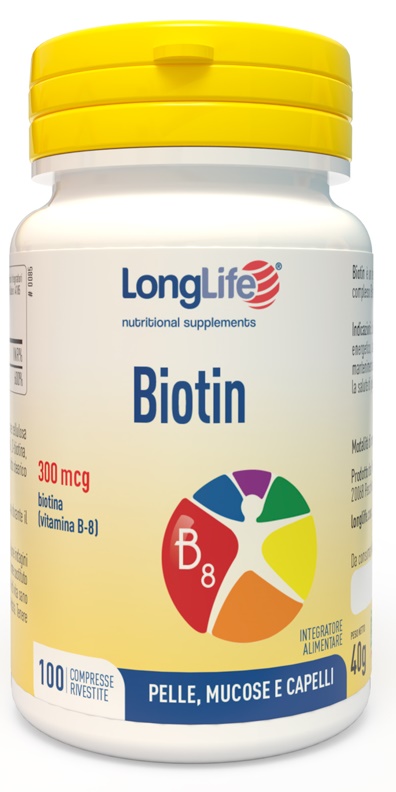 LONGLIFE BIOTIN 300 100 COMPRESSE RIVESTITE - farmacia015