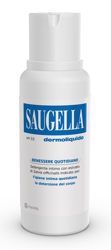 SAUGELLA DERMOLIQUIDO PH 3,5 DETERGENTE INTIMO BENESSERE QUOTIDIANO 250 ML - farmacia015