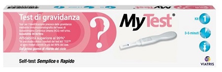 TEST DI GRAVIDANZA RAPIDO HCG MYTEST 1 PEZZO - farmacia015