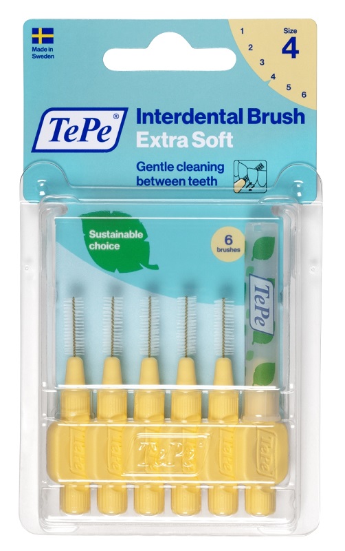 TEPE SCOVOLINO XSOFT GIALLO 0,7MM 6 PEZZI - farmacia015