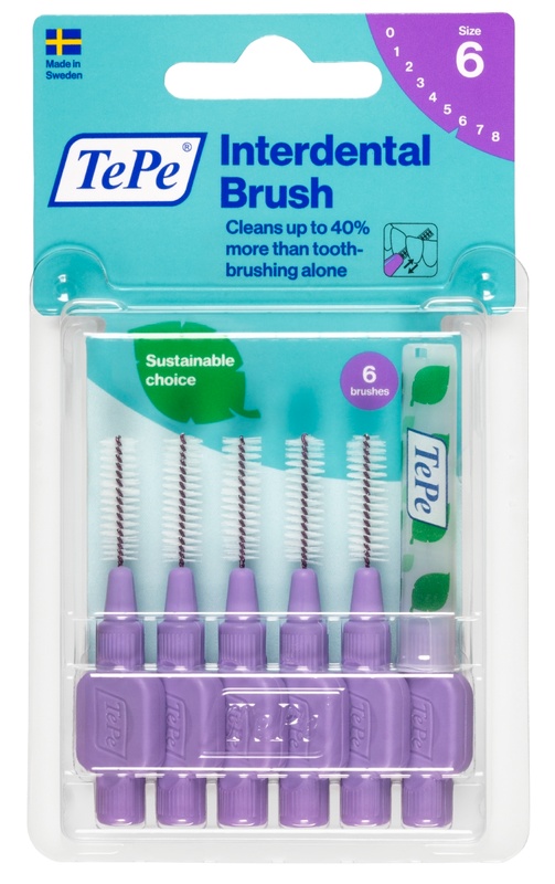 TEPE SCOVOLINO VIOLA 1,1MM 6 PEZZI - farmacia015