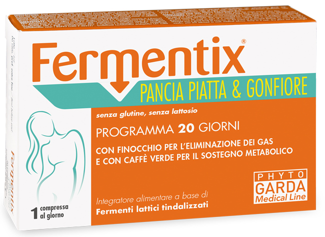 FERMENTIX PANCIA PIATTA E GONFIORE 20 COMPRESSE - farmacia015