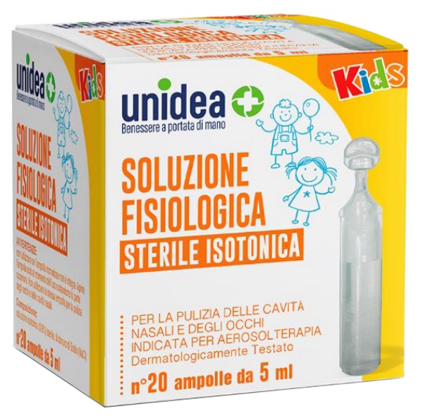 SOLUZIONE FISIOLOGICA UNIDEA 20 AMPOLLE DA 5 ML - farmacia015