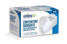 CONTENITORE PER LA RACCOLTA DELLE URINE UNIDEA NELLE 24 ORE 2500 ML - farmacia015