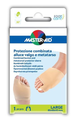 PROTEZIONE MASTER-AID FOOTCARE PER ALLUCE VALGO E METATARSO LARGE 1 PEZZO D8 - farmacia015