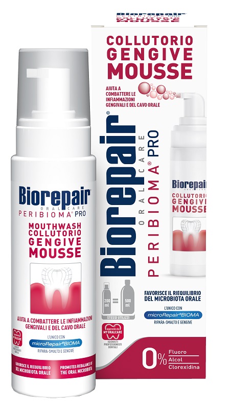 BIOREPAIR ORAL CARE PERIBIOMA PRO COLLUTORIO GENGIVE MOUSSE 200 ML - farmacia015