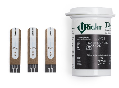 STRISCE MISURAZIONE GLICEMIA U-RIGHT TD 4279 50 PEZZI - farmacia015