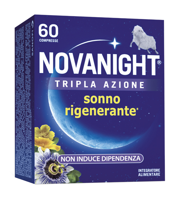 NOVANIGHT TRIPLA AZIONE SONNO RIGENERANTE 60 COMPRESSE - farmacia015