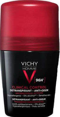 VICHY HOMME DEODORANTE CLINICAL CONTROL 96H ROLL 50 ML - farmacia015
