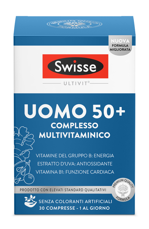 SWISSE MULTIVITAMINICO UOMO 50+ 30 COMPRESSE - farmacia015