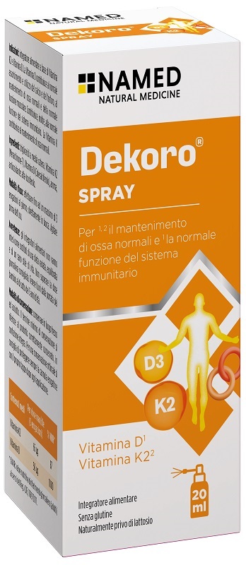 DEKORO SPRAY 20 ML SENZA GLUTINE, NATURALMENTE PRIVO DI LATTOSIO - farmacia015