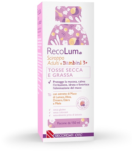 RECOLUM SCIROPPO TOSSE ADULTI-BAMBINI 150 ML - farmacia015