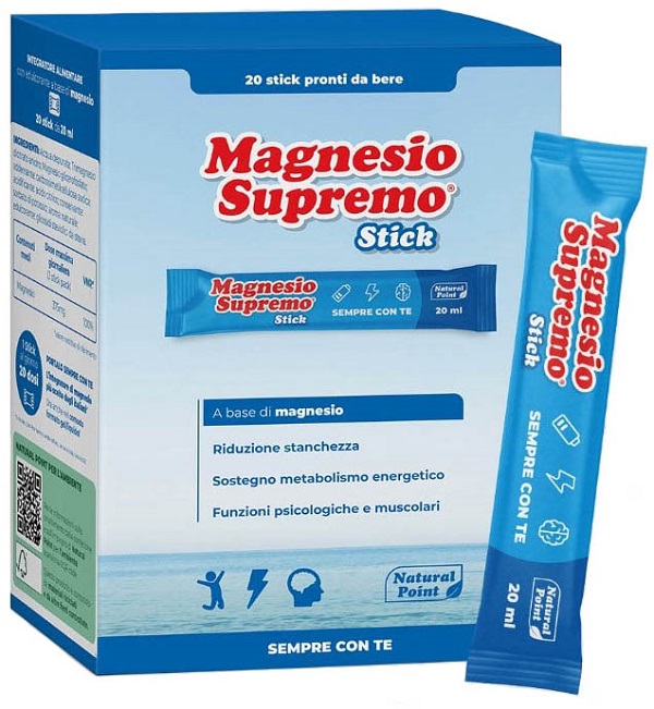 MAGNESIO SUPREMO 20 STICK DA 20 ML - farmacia015
