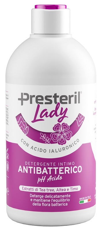 LADY PRESTERIL DETERGENTE INTIMO ANTIBATTERICO/PH ACIDO 500  ML - farmacia015