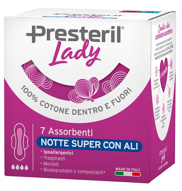 LADY PRESTERIL ASSORBENTI NOTTE SUPER ALI 7 PEZZI - farmacia015